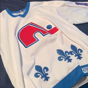 Quebec Nordics vintage NHL Jersey. Joe Sakic #19.